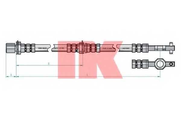 Тормозной шланг NK 854520 - изображение 1