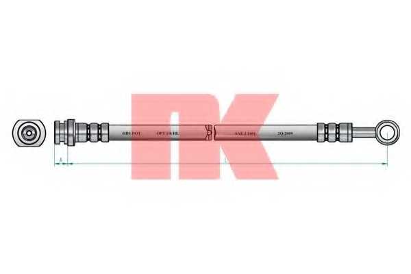 Тормозной шланг NK 855015 - изображение 1