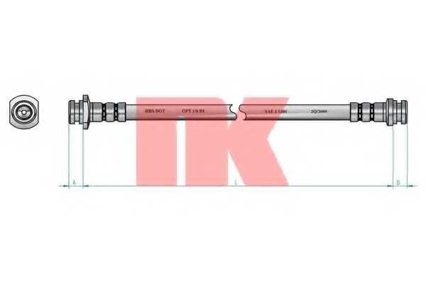 Тормозной шланг NK 855018 - изображение 1