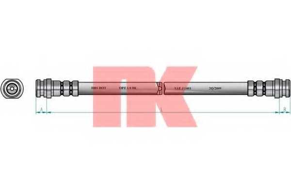 Шланг тормозной <b>NK 855234</b> - изображение