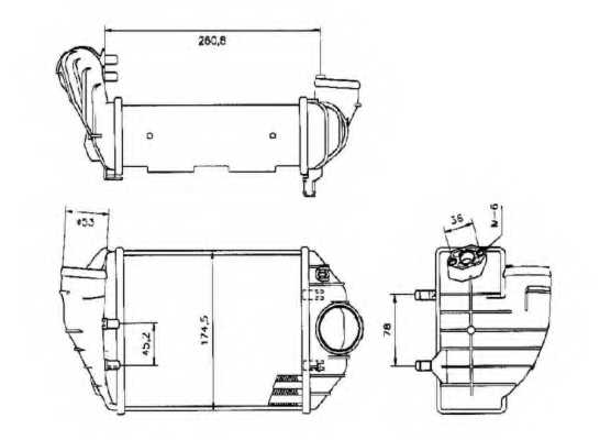 Интеркулер AUDI A4 2.5D 95- <b>NRF 30133</b> - изображение