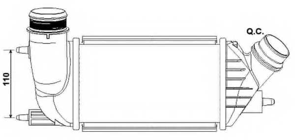 Интеркулер NRF 30242 - изображение