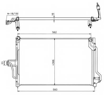 Конденсатор кондиционера NRF 35182 - изображение