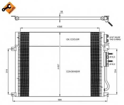 Конденсатор кондиционера NRF 35920 - изображение