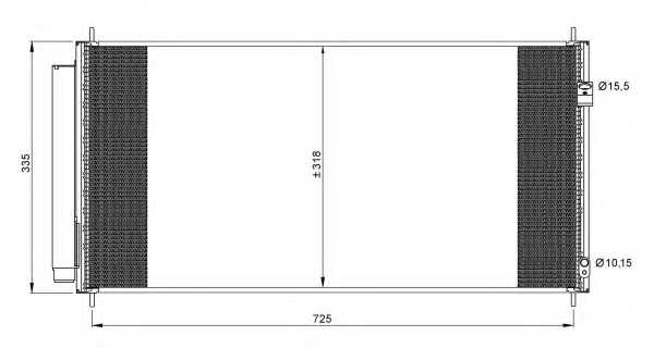 Конденсатор кондиционера NRF 35943 - изображение