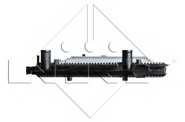 Радиатор охлаждения двигателя NRF 509515 - изображение 4