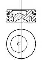 Поршень NURAL 87-107000-10 - изображение Поршень NURAL 87-107000-10 - изображение