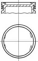 Поршень NURAL 87-138406-30 - изображение