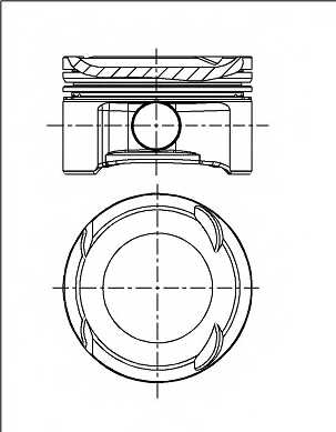 Поршень NURAL 87-436900-00 - изображение Поршень NURAL 87-436900-00 - изображение