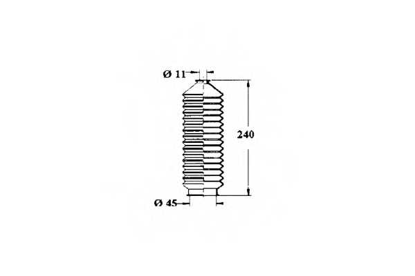Пыльник рулевого управления OCAP 1211261 - изображение Пыльник рулевого управления OCAP 1211261 - изображение