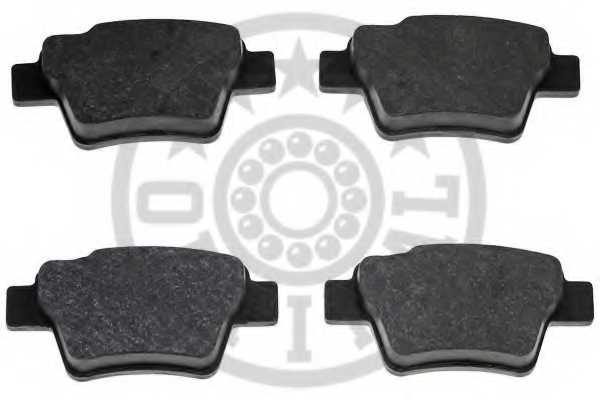 Колодки тормозные дисковые задний для PEUGEOT 207(WA#,WC#,WD#,WK#) <b>OPTIMAL 12391</b> - изображение 1