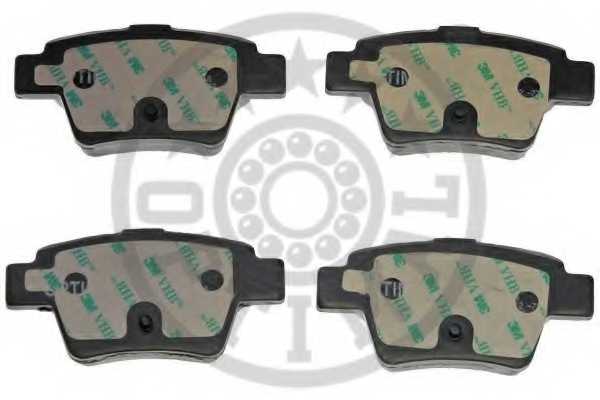 Колодки тормозные дисковые задний для PEUGEOT 207(WA#,WC#,WD#,WK#) <b>OPTIMAL 12391</b> - изображение