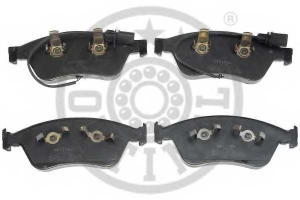 Колодки тормозные дисковые передний для AUDI A6(4F2,4F5,C6), A8(4E#) / VW PHAETON(3D#) <b>OPTIMAL 12498</b> - изображение