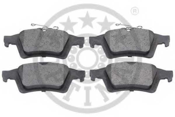 Колодки тормозные дисковые задний для CHEVROLET VECTRA / CITROEN C5 / FORD C-MAX, FOCUS, KUGA / MAZDA 3, 5 / OPEL GT, SIGNUM / PEUGEOT 508 / RENAULT LAGUNA / SAAB 9-3 / VOLVO C30, C70, S40, V50 <b>OPTIMAL 12352 / 25212</b> - изображение 1