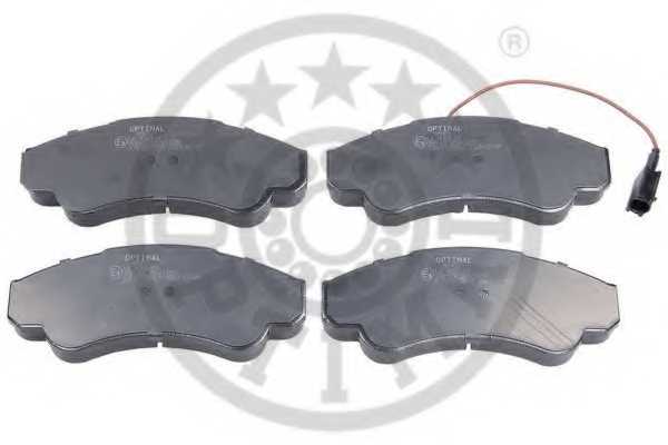 Колодки тормозные дисковые передний для CITROEN JUMPER(244,Z#) / FIAT DUCATO(244,Z#) / PEUGEOT BOXER(244,Z#) <b>OPTIMAL 95901 / 23919</b> - изображение