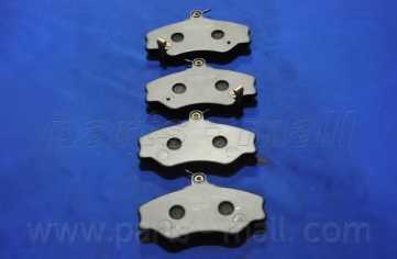 Колодки тормозные дисковые передний для HYUNDAI GRACE, PORTER <b>PARTS-MALL PKA-005</b> - изображение 1