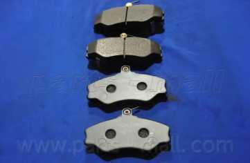 Колодки тормозные дисковые передний для HYUNDAI GRACE, PORTER <b>PARTS-MALL PKA-005</b> - изображение 3