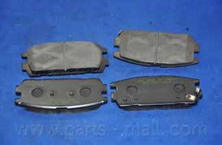 Колодки тормозные дисковые задний для HYUNDAI TERRACAN(HP) <b>PARTS-MALL PKA-013</b> - изображение 1