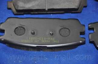 Колодки тормозные дисковые задний для HYUNDAI TERRACAN(HP) <b>PARTS-MALL PKA-013</b> - изображение 3