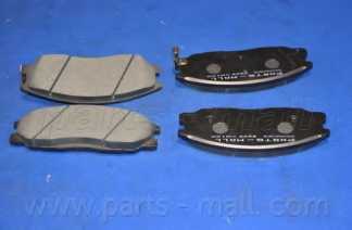 Колодки тормозные дисковые передний для HYUNDAI H-1 <b>PARTS-MALL PKA-023</b> - изображение 1