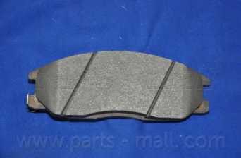 Колодки тормозные дисковые передний для HYUNDAI H-1 <b>PARTS-MALL PKA-023</b> - изображение 5