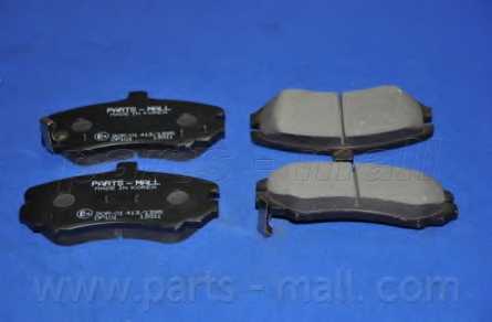 Колодки тормозные дисковые передний <b>PARTS-MALL PKA-E34</b> - изображение 1
