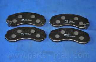 Колодки тормозные дисковые задний/передний <b>PARTS-MALL PKB-009</b> - изображение 2