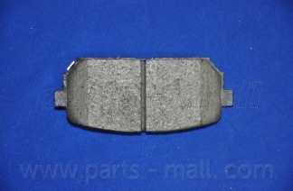 Колодки тормозные дисковые задний для KIA CARENS(UN) <b>PARTS-MALL PKB-034</b> - изображение 4