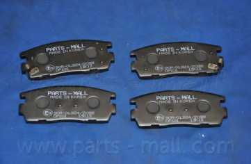 Колодки тормозные дисковые задний <b>PARTS-MALL PKC-E21</b> - изображение 1