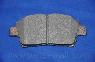 Колодки тормозные дисковые передний для TOYOTA CELICA, COROLLA, PRIUS, YARIS <b>PARTS-MALL PKF-003</b> - изображение 3