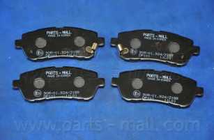 Колодки тормозные дисковые передний для FORD FIESTA / MAZDA 2(DE) <b>PARTS-MALL PKH-E05</b> - изображение 3