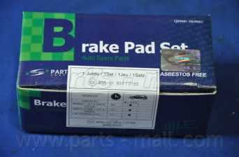 Колодки тормозные дисковые передний для FORD FIESTA / MAZDA 2(DE) <b>PARTS-MALL PKH-E05</b> - изображение Колодки тормозные дисковые передний для FORD FIESTA / MAZDA 2(DE) <b>PARTS-MALL PKH-E05</b> - изображение