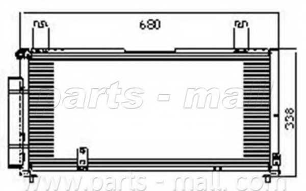 Конденсатор кондиционера PARTS-MALL PXNCM-004 - изображение Конденсатор кондиционера PARTS-MALL PXNCM-004 - изображение