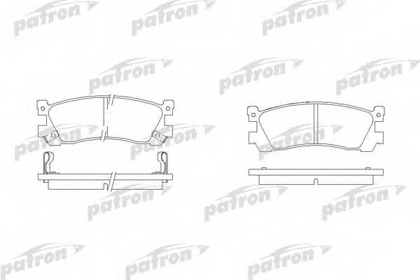 Колодки тормозные дисковые для MAZDA 929(HC), XEDOS 9(TA) <b>PATRON PBP903</b> - изображение