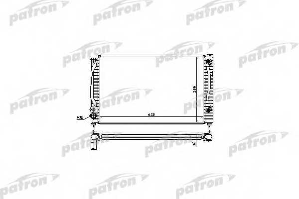 Радиатор охлаждения двигателя PATRON PRS3018 - изображение