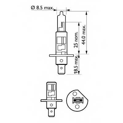 Лампа накаливания PHILIPS 12454 - изображение