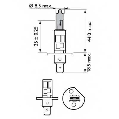 Лампа накаливания PHILIPS GOC 36069130 / 12258BVUB1 - изображение