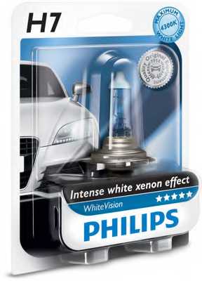 PHILIPS 12972WHVB1 - лампа H7 12V 55W PX26d (серия WhiteVision) - изображение 1