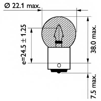 Лампа накаливания PHILIPS GOC 87826728 / 13401CP - изображение 1