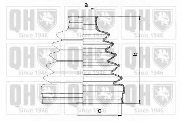 Комплект пылника приводного вала QUINTON HAZELL QJB1145 - изображение