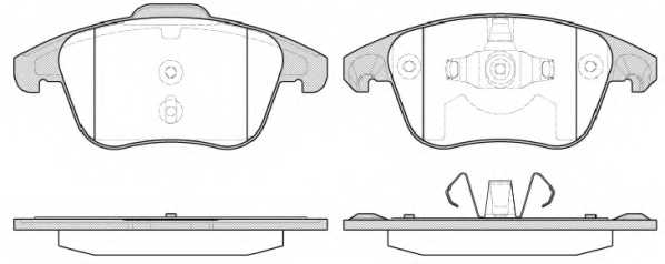 Колодки тормозные дисковые передний для PEUGEOT 208, 3008 <b>REMSA 1249.30 / PCA124930</b> - изображение Колодки тормозные дисковые передний для PEUGEOT 208, 3008 <b>REMSA 1249.30 / PCA124930</b> - изображение