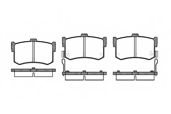 Колодки тормозные дисковые задний для ACURA LEGEND / HONDA LEGEND(HS,KA) / HYUNDAI SONATA(Y-3) <b>REMSA 0242.02 / PCA024202</b Колодки тормозные дисковые задний для ACURA LEGEND / HONDA LEGEND(HS,KA) / HYUNDAI SONATA(Y-3) <b>REMSA 0242.02 / PCA024202</b> - изображение