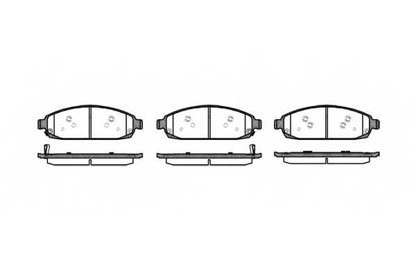 Колодки тормозные дисковые передний для JEEP COMMANDER(XK), GRAND CHEROKEE(WG,WH,WJ,WK) <b>REMSA 1173.02 / PCA117302</b> - изо Колодки тормозные дисковые передний для JEEP COMMANDER(XK), GRAND CHEROKEE(WG,WH,WJ,WK) <b>REMSA 1173.02 / PCA117302</b> - изображение