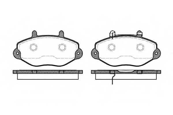 Колодки тормозные дисковые передний для FORD TRANSIT TOURNEO, TRANSIT(E# #) <b>REMSA 0392.02 / PCA039202</b> - изображение Колодки тормозные дисковые передний для FORD TRANSIT TOURNEO, TRANSIT(E# #) <b>REMSA 0392.02 / PCA039202</b> - изображение