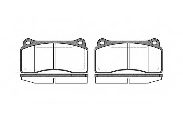 Колодки тормозные дисковые передний для PORSCHE 911(997) <b>REMSA 0983.00 / PCA098300</b> - изображение