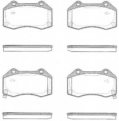 Колодки тормозные дисковые передний для OPEL CORSA <b>REMSA 1113.02 / PCA111302</b> - изображение