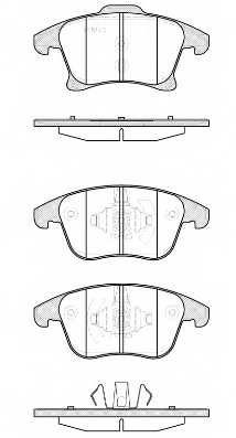 Колодки тормозные дисковые передний <b>REMSA 1249.20 / PCA124920</b> - изображение
