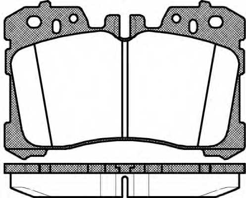 Колодки тормозные дисковые передний для LEXUS LS(USF4#,UVF4#) <b>REMSA 1320.00 / PCA132000</b> - изображение