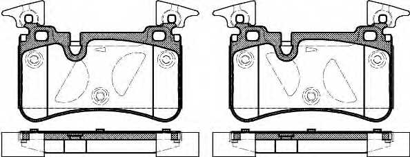 Колодки тормозные дисковые задний для MERCEDES C(S204,W204) <b>REMSA 1367.00 / PCA136700</b> - изображение Колодки тормозные дисковые задний для MERCEDES C(S204,W204) <b>REMSA 1367.00 / PCA136700</b> - изображение
