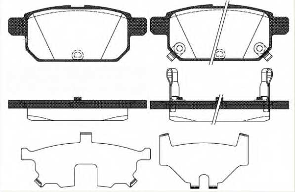Колодки тормозные дисковые задний для SUZUKI SWIFT(FZ,NZ) <b>REMSA 1471.02 / PCA147102</b> - изображение